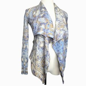 Alberto Makali Blue and Beige Cardigan